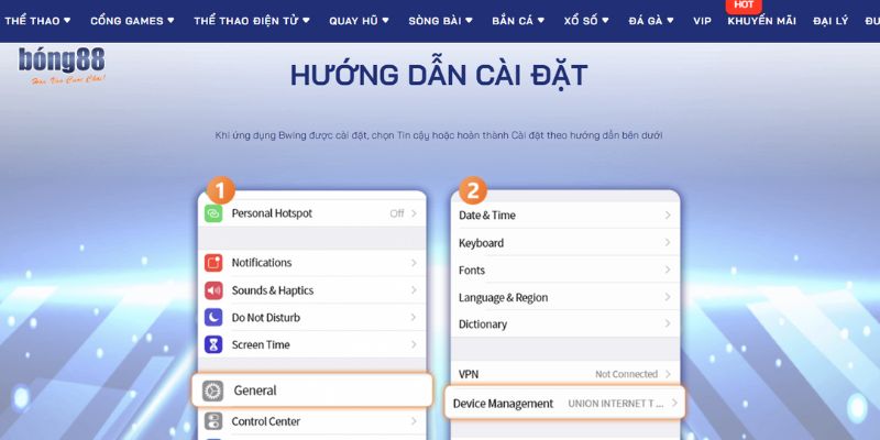 Tải app Bong88 qua điện thoại 