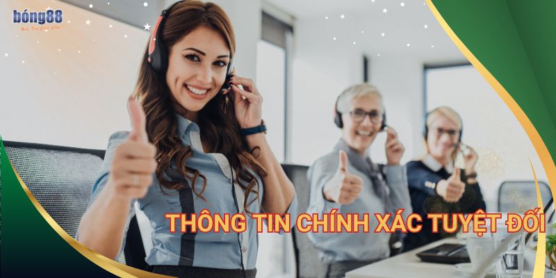 Thông tin chính xác tuyệt đối