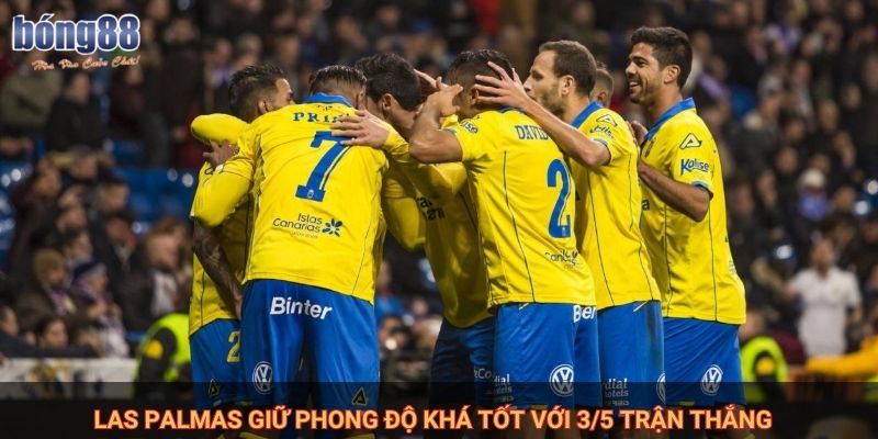 Las Palmas giữ phong độ khá tốt với 3/5 trận thắng