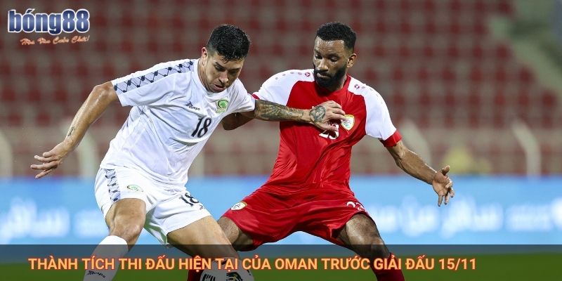 Thành tích thi đấu hiện tại của Oman trước giải đấu 15/11